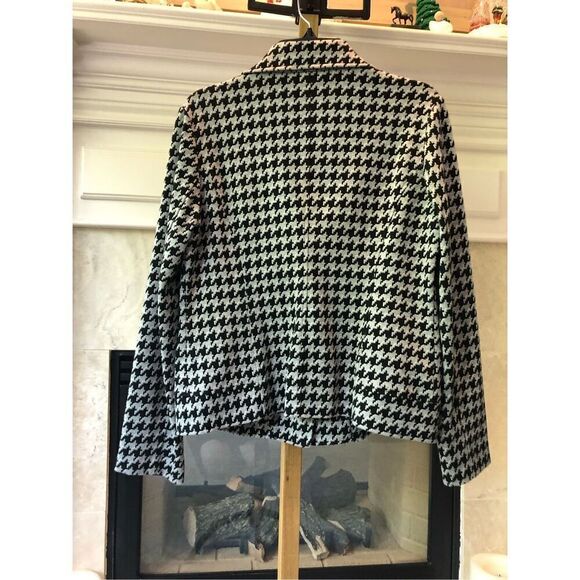 Amber Sun Women’s Black and Gray Collared Zip Up Jacket Size L - Picture 2 of 7